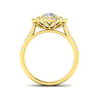 9ct Yellow Gold Round Lab Grown Diamond Ring 2