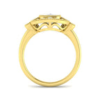 9ct Yellow Gold Cushion Cvd Old Cut Ring 2