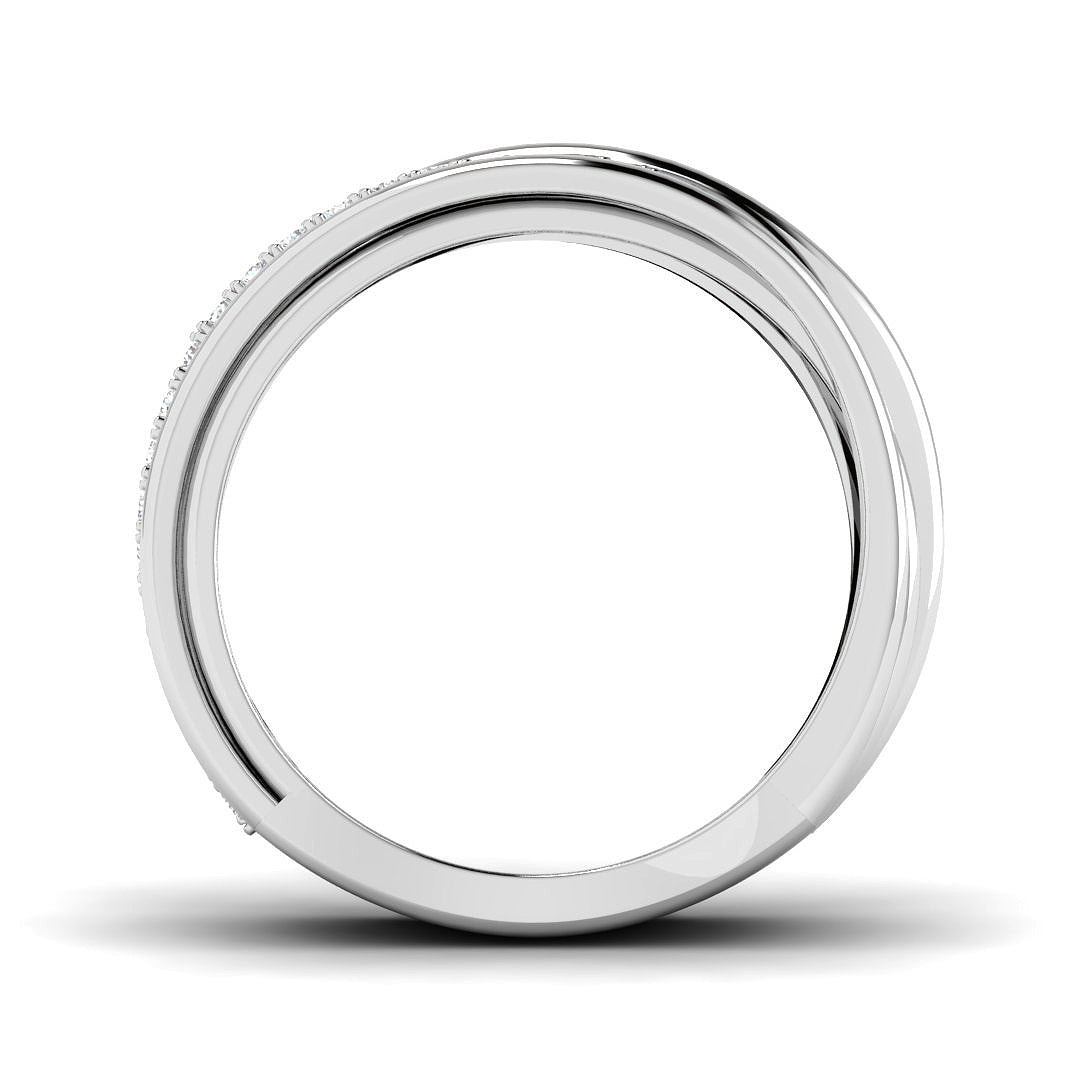 9ct White Gold Round Lab Grown Diamond Ring 2
