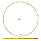 9ct White Gold Round Lab Grown Diamond Necklace 2
