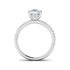 9ct White Gold Cushion Lab Grown Diamond Ring 2