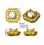 9ct White Gold Round Lab Grown Diamond Earrings 2