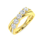 9ct Yellow Gold Round Lab Grown Diamond Ring 1