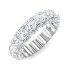 9ct White Gold Round Lab Grown Diamond Ring 1