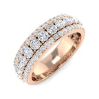 9ct Rose Gold Round Lab Grown Diamond Ring 1