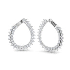 9ct White Gold Round Lab Grown Diamond Earrings 1