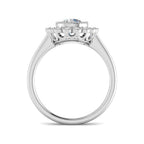 9ct White Gold Round Diamond Ring 2