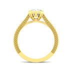 9ct Yellow Gold Radiant Lab Grown Diamond Ring 2