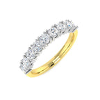9ct Yellow Gold Round Diamond Ring 1