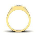 9ct Yellow Gold Round Lab Grown Diamond Ring 2