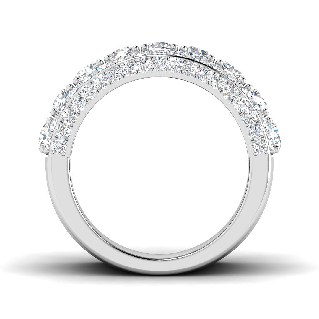 9ct White Gold Round Lab Grown Diamond Ring 2