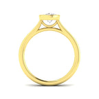 9ct Yellow Gold Oval Lab Grown Diamond Ring 2
