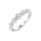 9ct White Gold Round Lab Grown Diamond Ring 1