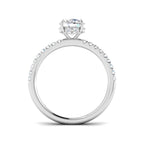 9ct White Gold Round Lab Grown Diamond Ring 2