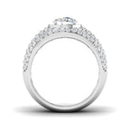 9ct White Gold Round Lab Grown Diamond Ring 2