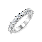 9ct White Gold Round Lab Grown Diamond Ring 1