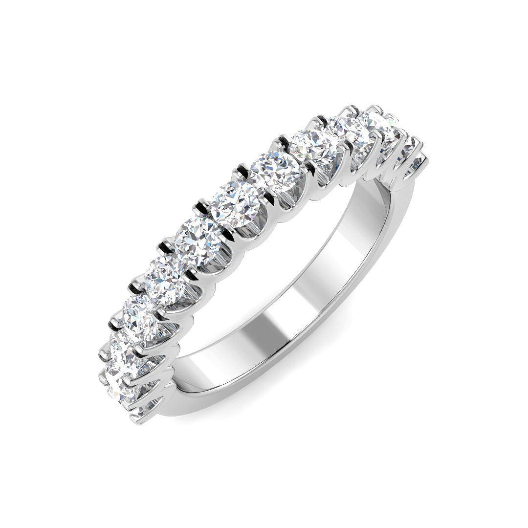 Platinum Round Lab Grown Diamond Ring 1