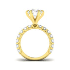 9ct Yellow Gold Round Lab Grown Diamond Ring 2