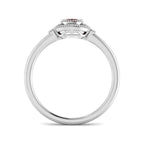 9ct White Gold Oval Ruby and Diamond Ring 2