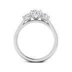 9ct White Gold Oval Lab Grown Diamond Ring 2