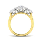 9ct Two Tone Oval Lab Grown Diamond Ring 2