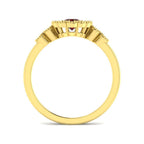 9ct Yellow Gold Oval Ruby and Diamond Ring 2
