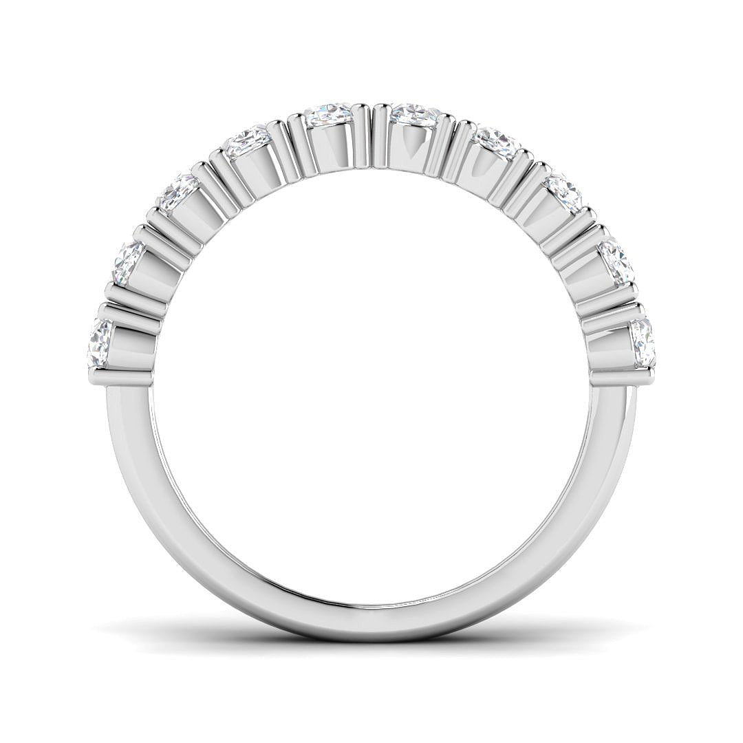 9ct White Gold Oval Lab Grown Diamond Ring 2