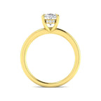 9ct Yellow Gold Oval Lab Grown Diamond Ring 2