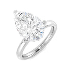 9ct White Gold Pear Lab Grown Diamond Ring 1