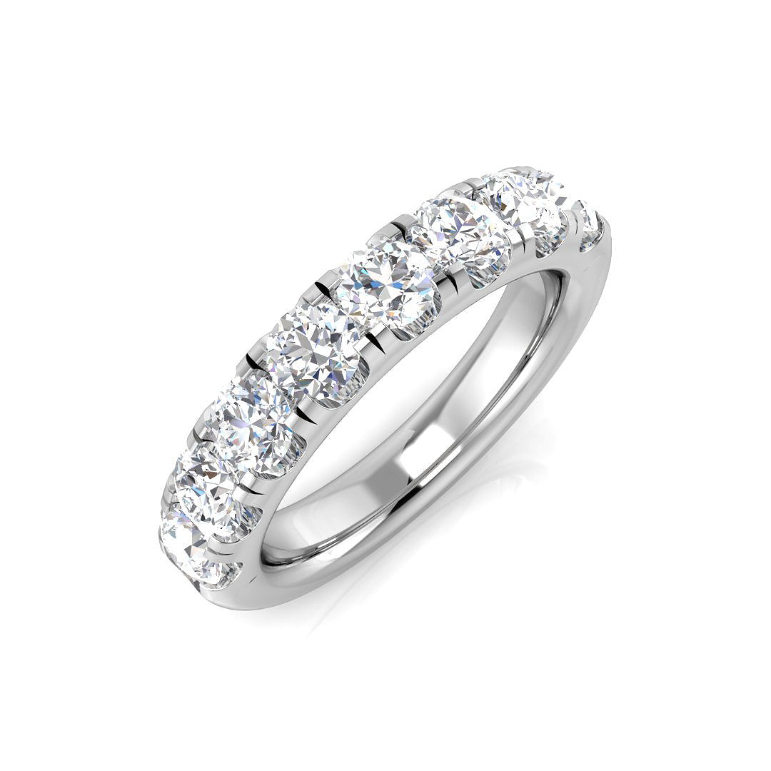 Platinum Round Lab Grown Diamond Ring 1