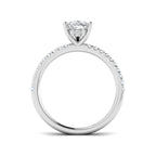 Platinum Pear Lab Grown Diamond Ring 2