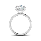 9ct White Gold Round Lab Grown Diamond Ring 2