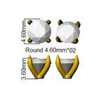 9ct White Gold Round Lab Grown Diamond Earrings 2
