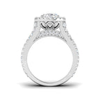 9ct White Gold Oval Lab Grown Diamond Ring 2