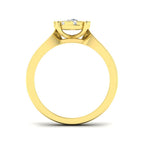 9ct Yellow Gold Round Lab Grown Diamond Ring 2