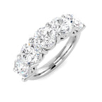 9ct White Gold Round Lab Grown Diamond Ring 1