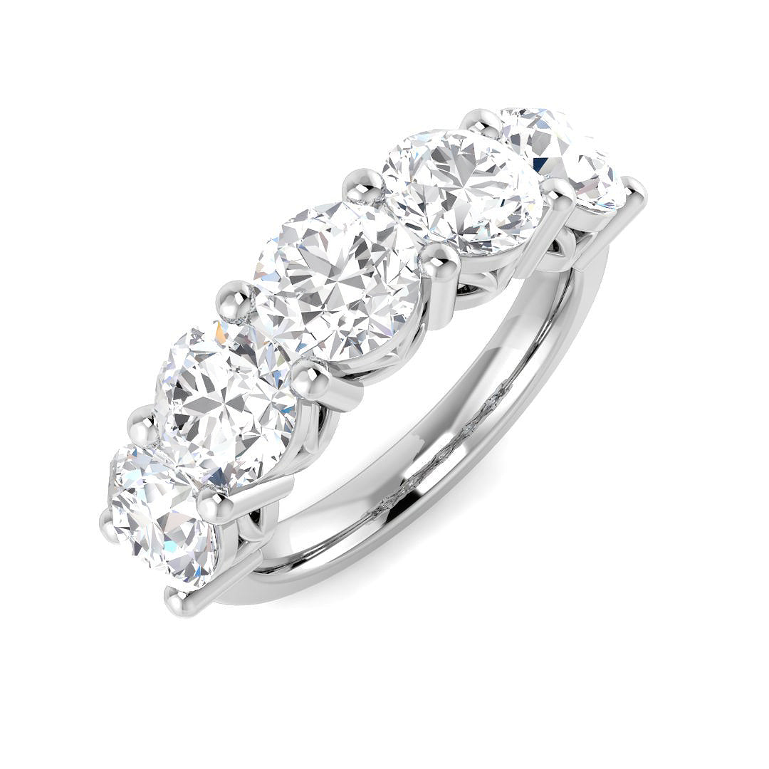Platinum Round Lab Grown Diamond Ring 1