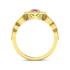 9ct Yellow Gold Oval Multi Sapphire and Diamond Ring 2