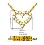 9ct Yellow Gold Round Lab Grown Diamond Necklace 2