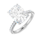 Platinum Cushion Lab Grown Diamond Ring 1