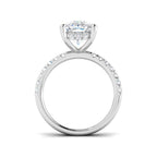 9ct White Gold Cushion Lab Grown Diamond Ring 2
