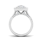 Platinum Emerald Cut Lab Grown Diamond Ring 2
