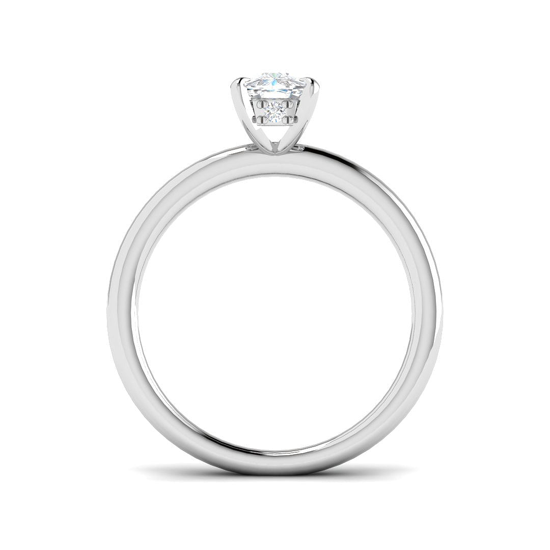 Platinum Cushion Lab Grown Diamond Ring 2