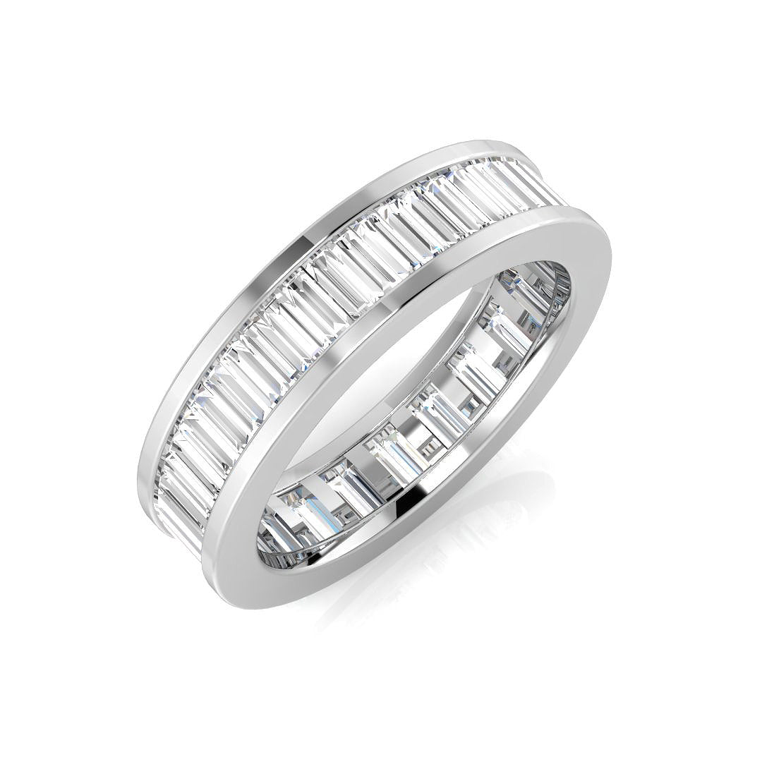 18ct White Gold Baguette Diamond Ring 1
