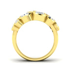 9ct Yellow Gold Round Lab Grown Diamond Ring 2