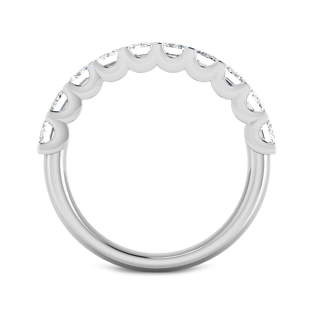 9ct White Gold Emerald Cut Lab Grown Diamond Ring 2