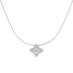 9ct White Gold Marquise Lab Grown Diamond Necklace 1