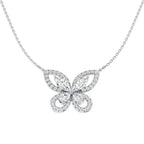 9ct White Gold Marquise and Pear Lab Grown Diamond Necklace 1