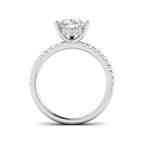 Platinum Pear Lab Grown Diamond Ring 2