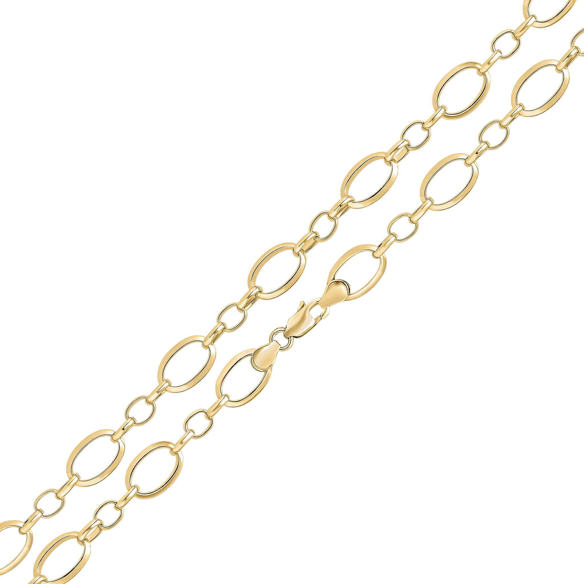 9ct Yellow Gold Handmade 6.3m Fancy Belcher 7.5